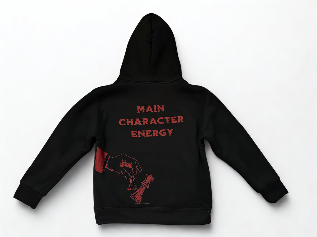 Main Character Hoodie Black&Red