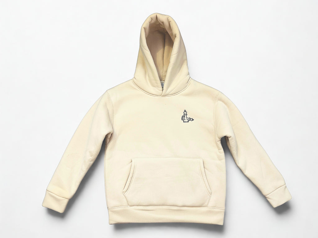 Main Character Hoodie Beige&Black
