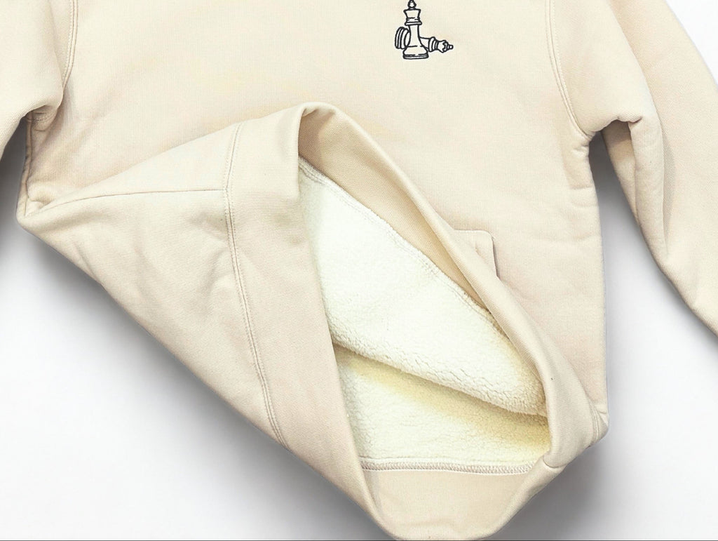 Main Character Hoodie Beige&Black