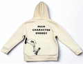 Main Character Hoodie Beige&Black